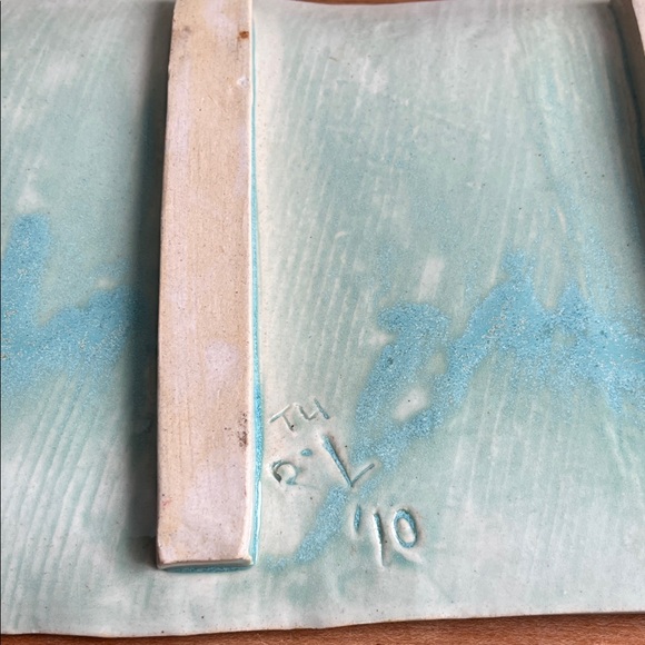 Textured Rectangular Ceramic Tray - Picture 5 of 6